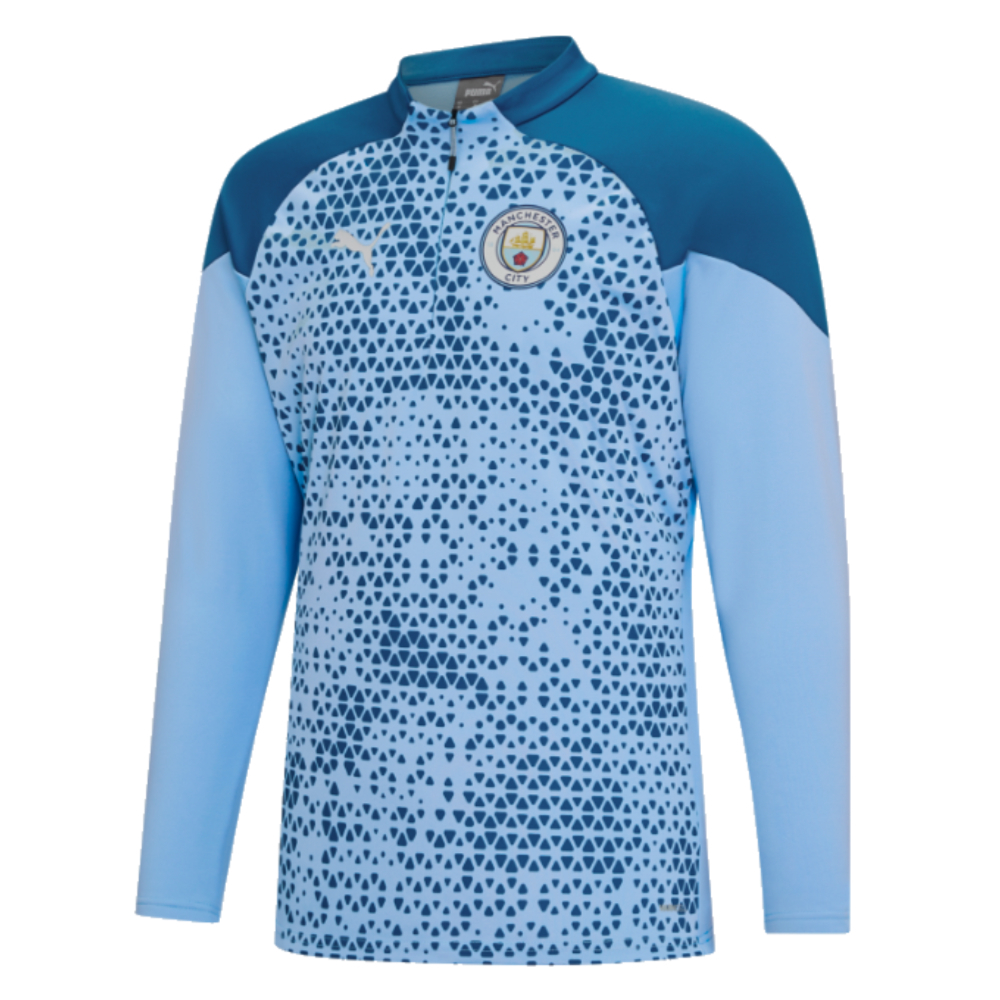 2023-2024 Man City Training Fleece (Light Blue)