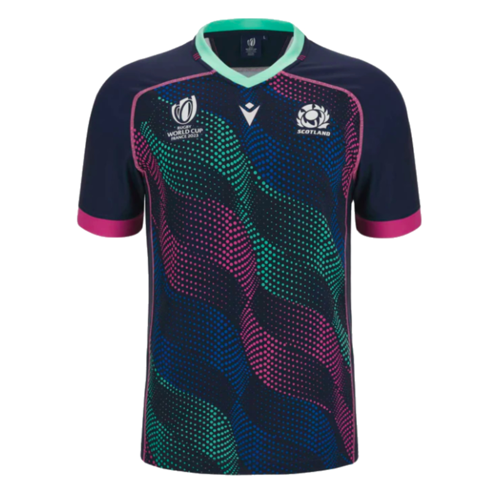 Scotland RWC 2023 Rugby Training Jersey (Navy-Sky)