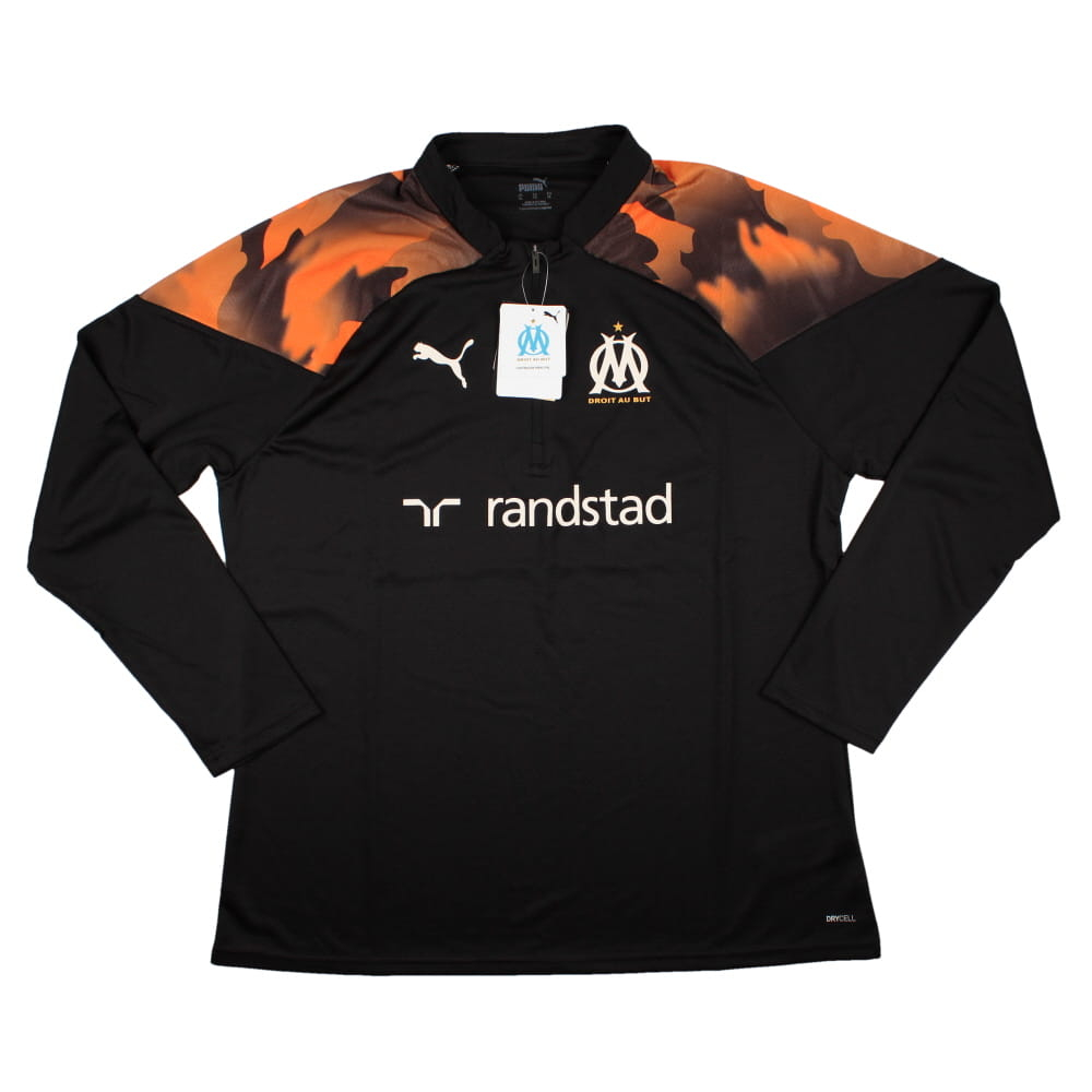 2023-2024 Marseille Training Half Zip Top (Black)