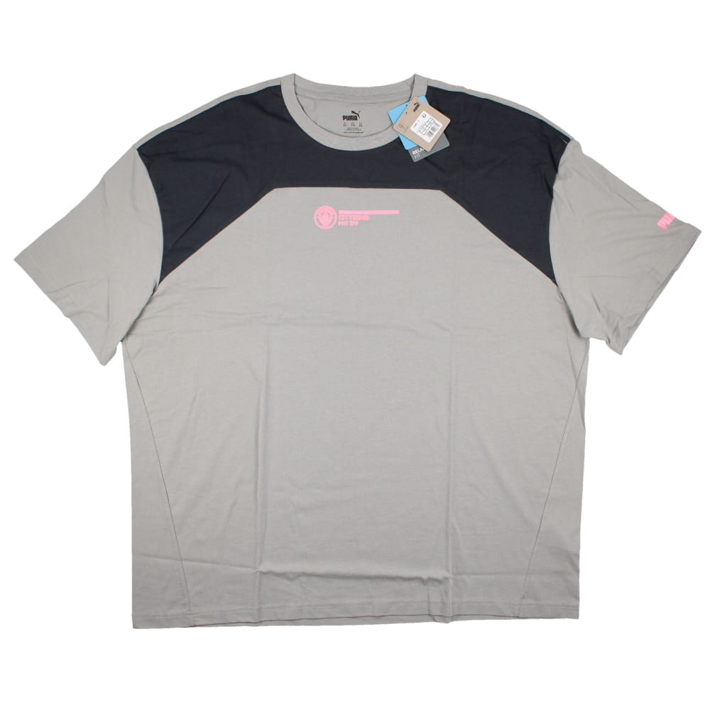 2023-2024 Man City FtblCulture Tee (Smokey Grey)