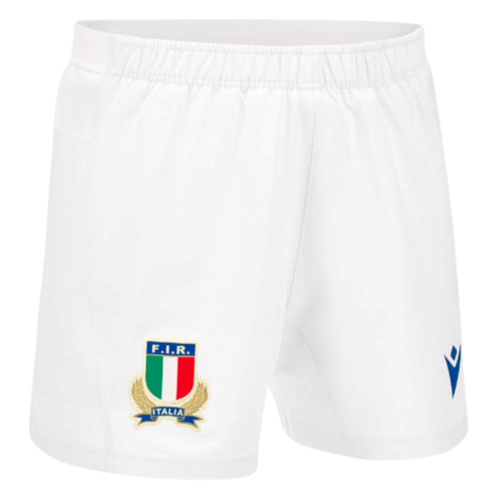 2023-2024 Italy Rugby Home Shorts (White)