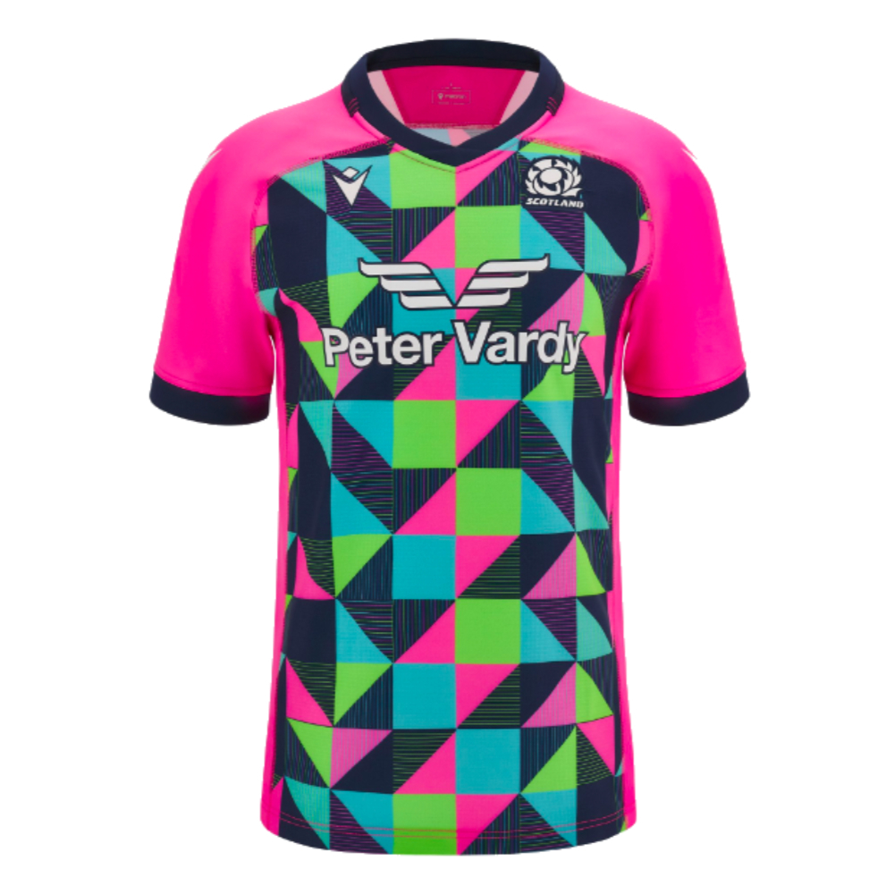 2023-2024 Scotland Rugby Training Jersey (Neon)