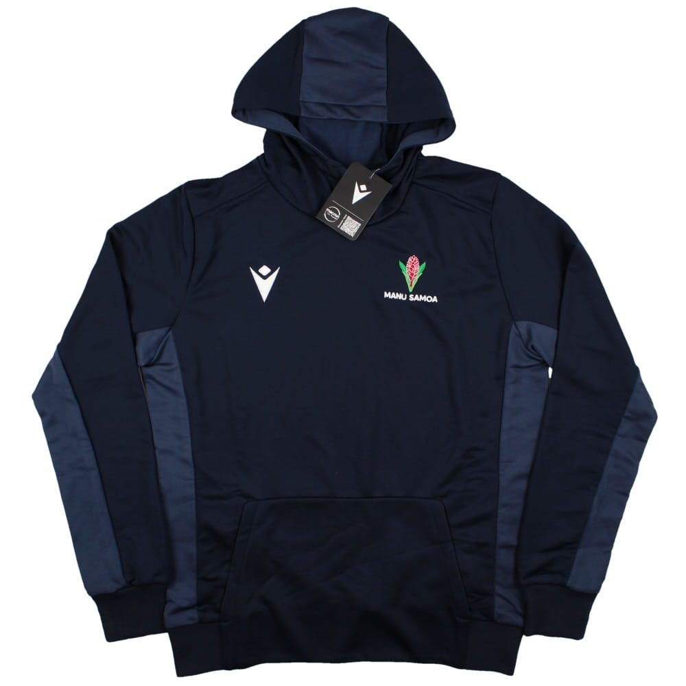 2023-2024 Samoa Rugby Travel Cotton Hooded Sweatshirt (Navy)