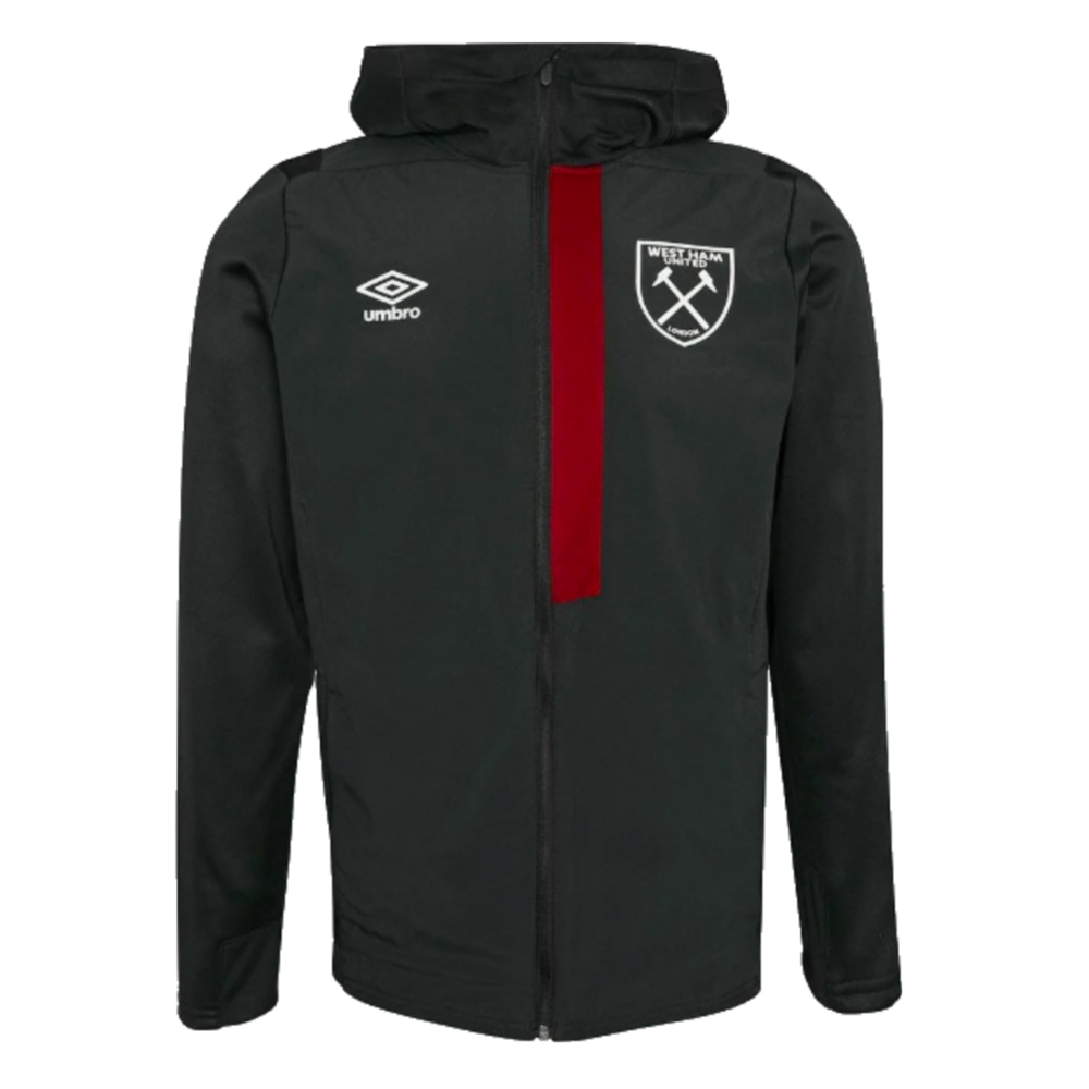 2023-2024 West Ham Hooded Jacket (Black)