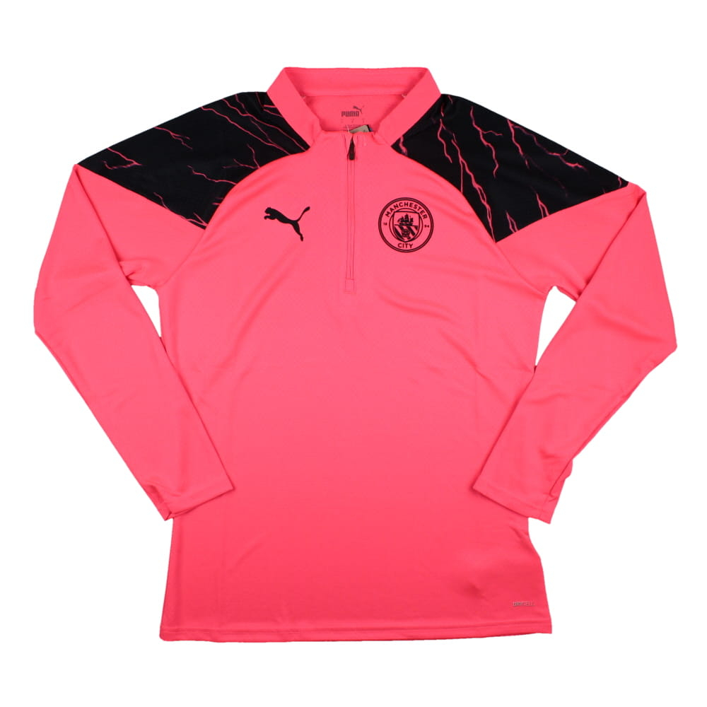 2023-2024 Man City Training Half Zip Top (Sunset Glow)