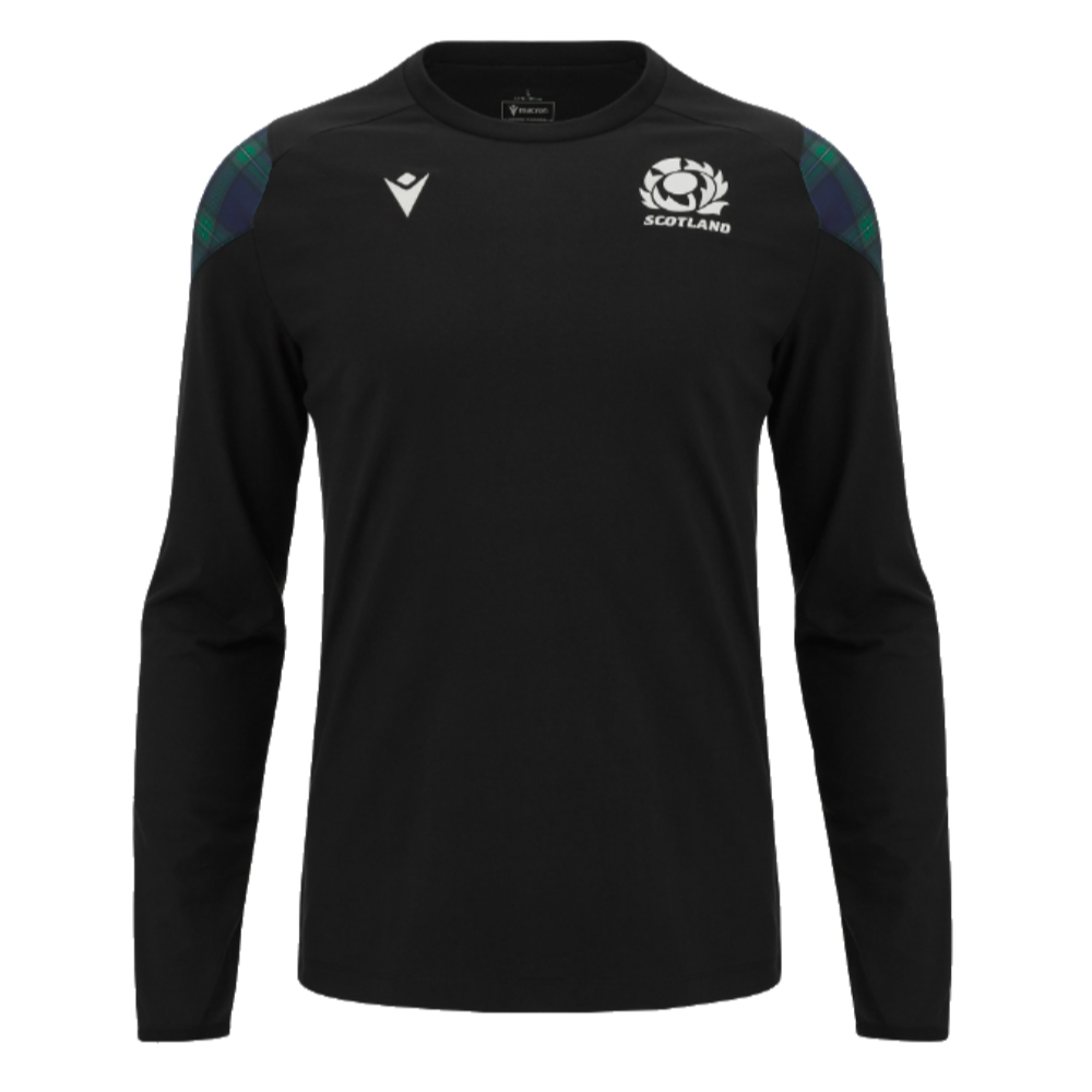 2023-2024 Scotland Rugby LS Travel Tee (Black)