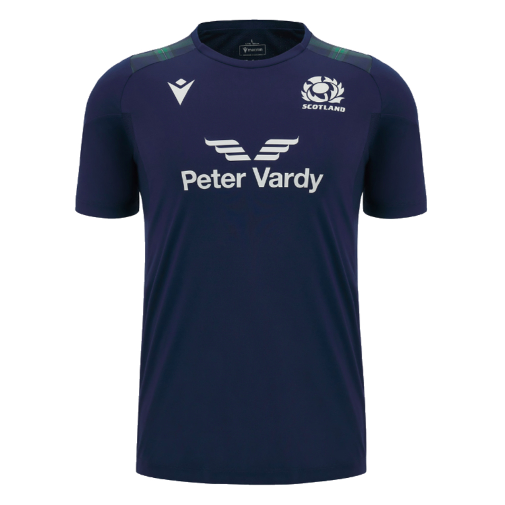 2023-2024 Scotland Rugby Gym Training Shirt (Navy)