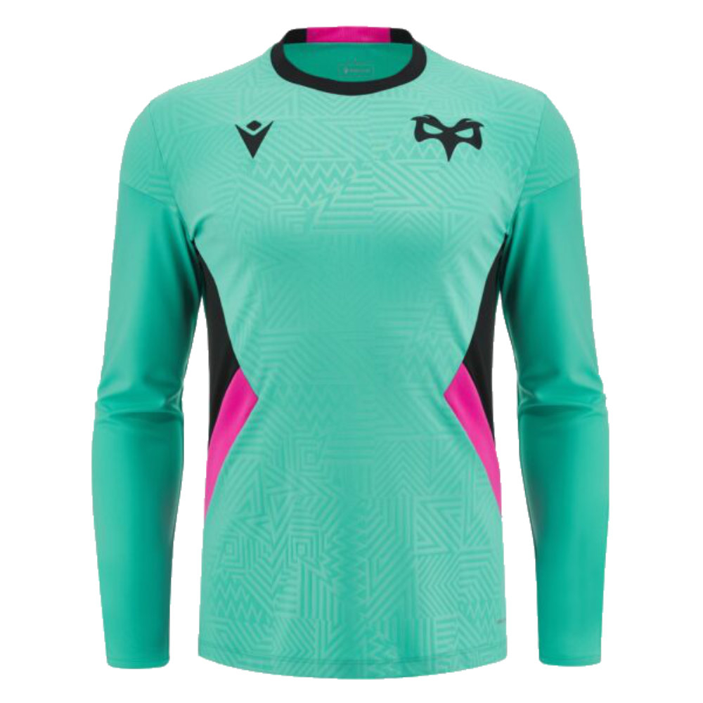 2023-2024 Ospreys Rugby Long Sleeve Training Tee (Turquoise)