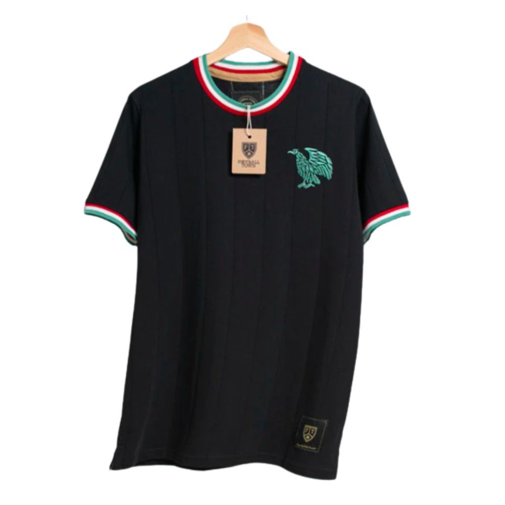 Mexico El Tri Retro Football Shirt Black