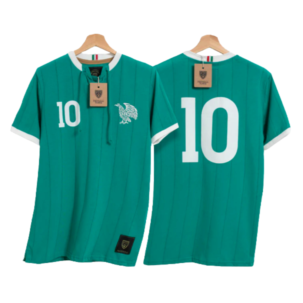 Mexico Home Retro Shirt with Laces El Tri