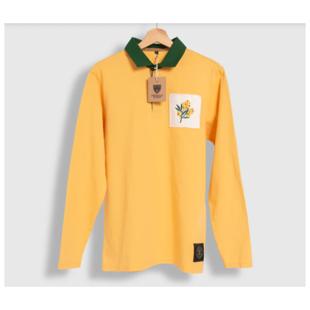 Australia Golden Wattle Retro Rugby Jersey