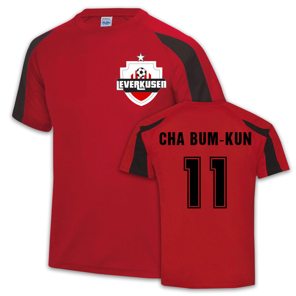 Bayer Leverkusen Sports Training Jersey (Cha Bum Kun 11)