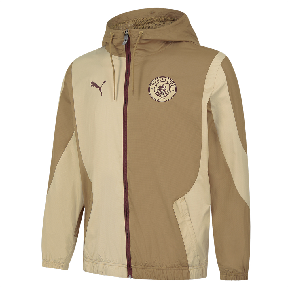 2023-2024 Man City Prematch Woven Jacket (Toasted) - Kids