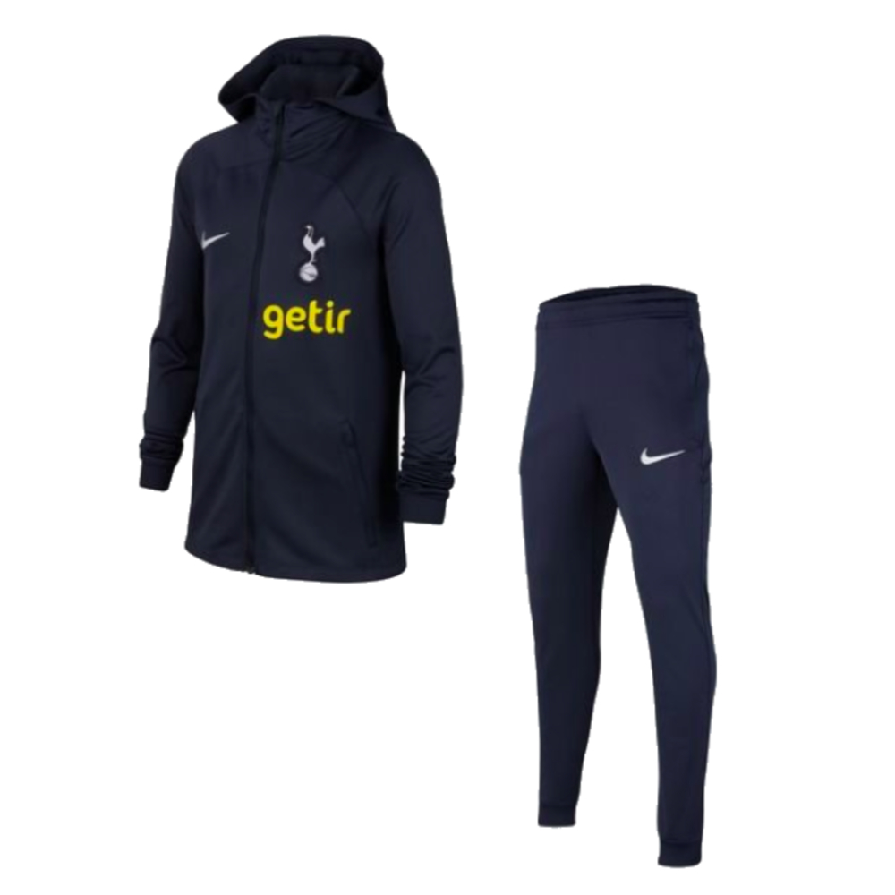 2023-2024 Tottenham Dri-FIT Strike Hooded Tracksuit (Dark Purple) - Kids