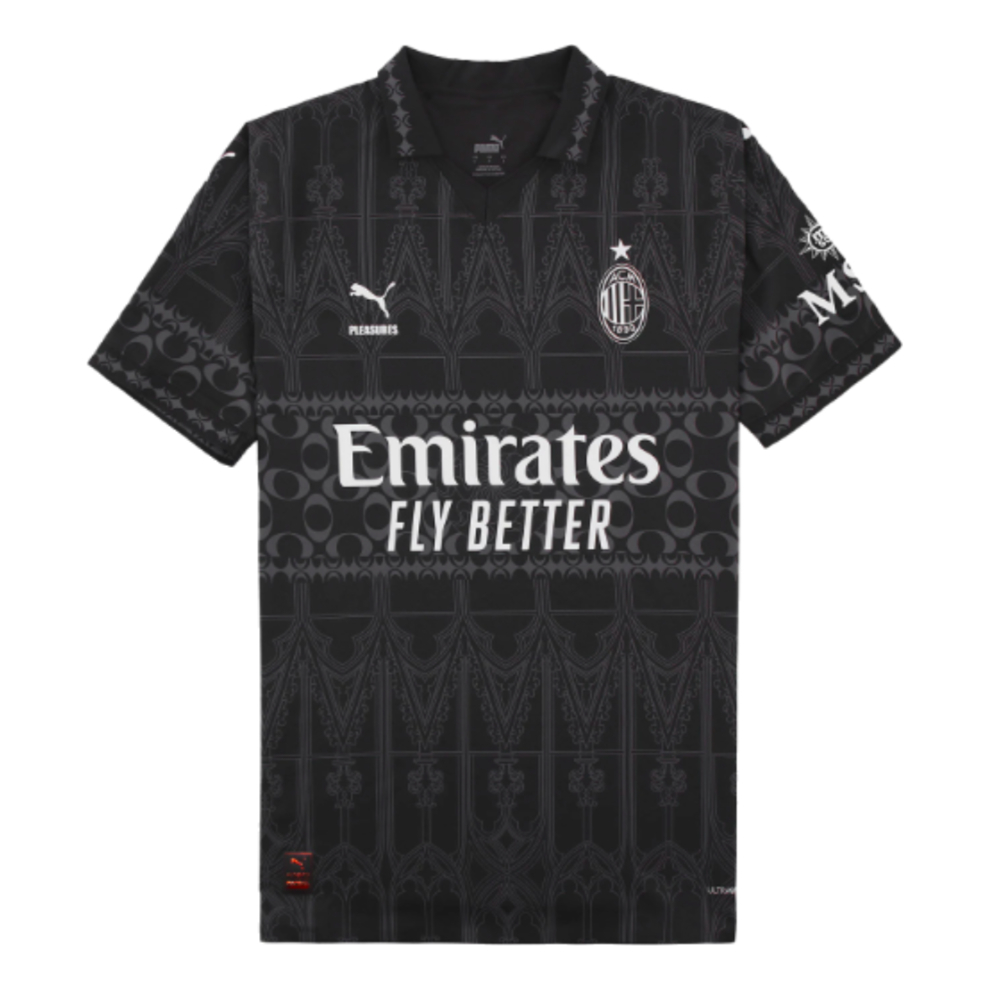 2023-2024 AC Milan x PLEASURES Authentic Jersey