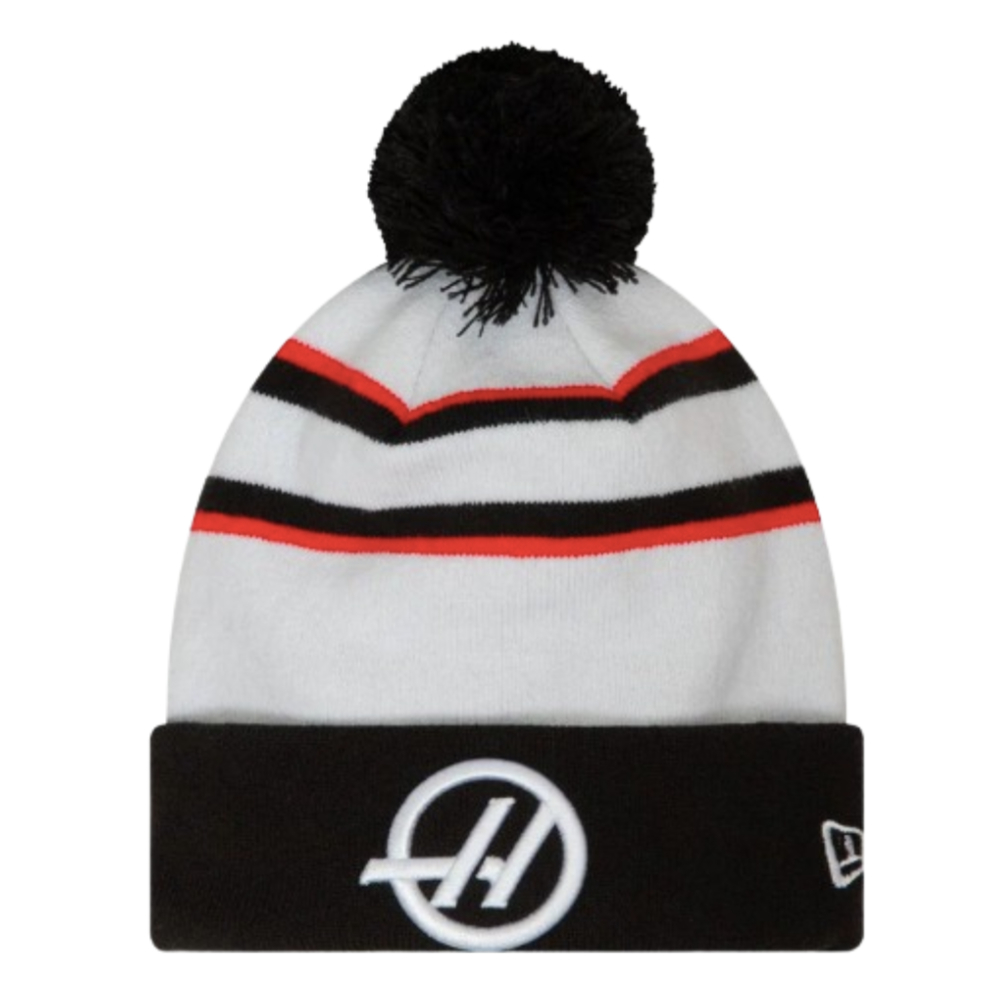 2024 Haas Nico Hulkenberg Cuff Beanie (White)