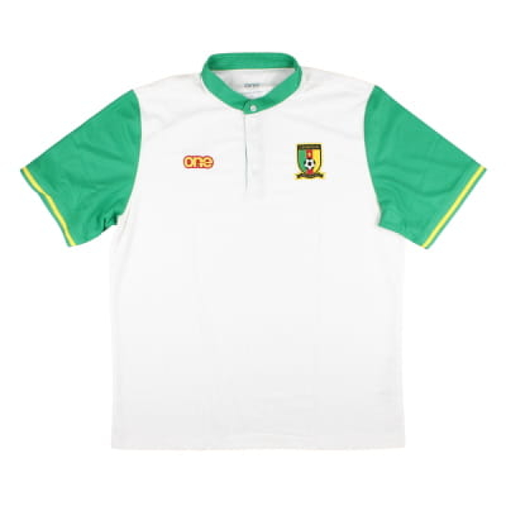 2023-2024 Cameroon ClubMan Polo Shirt (White/Green)