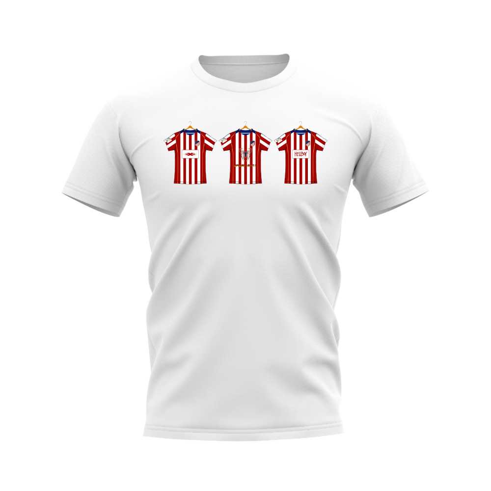 Atletico Madrid 2004-2005 Retro Shirt T-shirt (White)