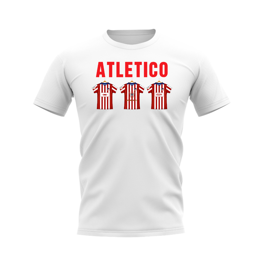 Atletico Madrid 2004-2005 Retro Shirt Text T-shirt (White)