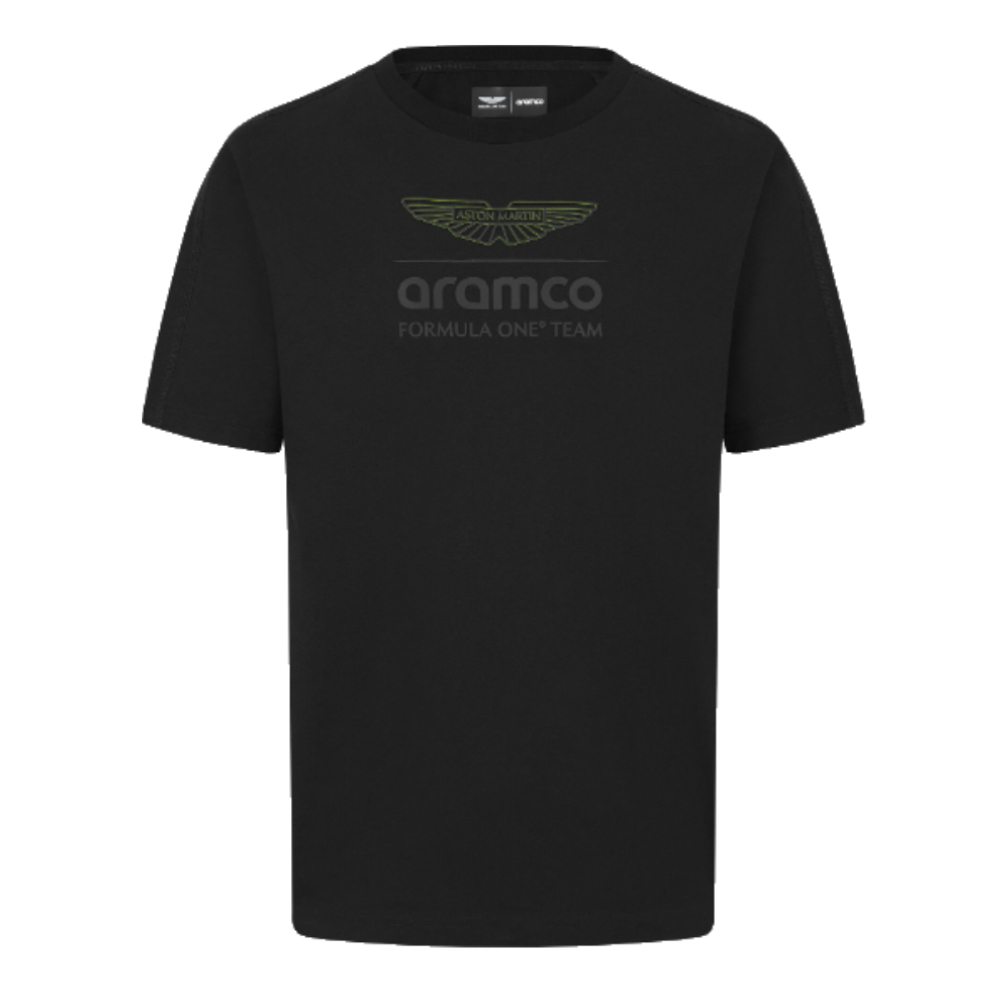 2024 Aston Martin Mens Logo Stealth T-Shirt (Black)