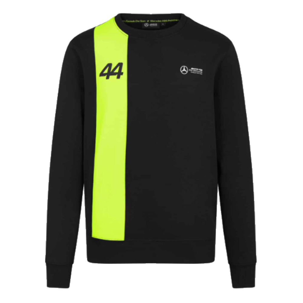 2024 Mercedes Lewis Hamilton Crew Neck Sweater (Black)