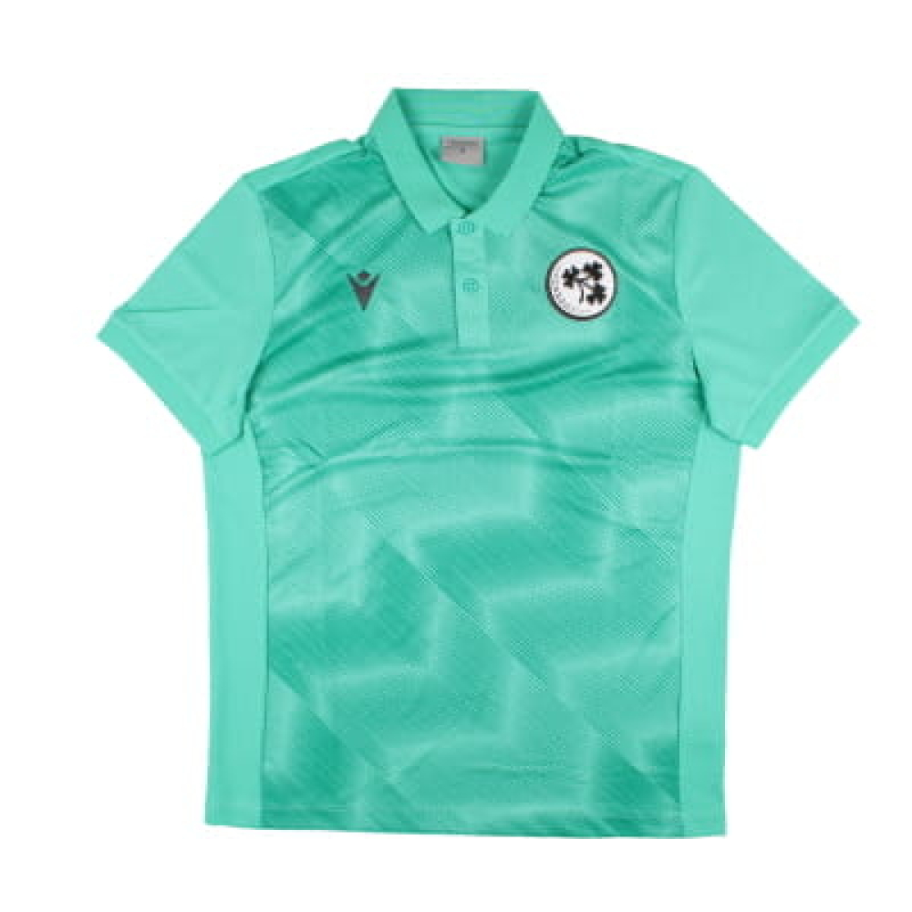 2024-2025 Ireland Cricket Player Travel Polo Shirt (Turquoise)