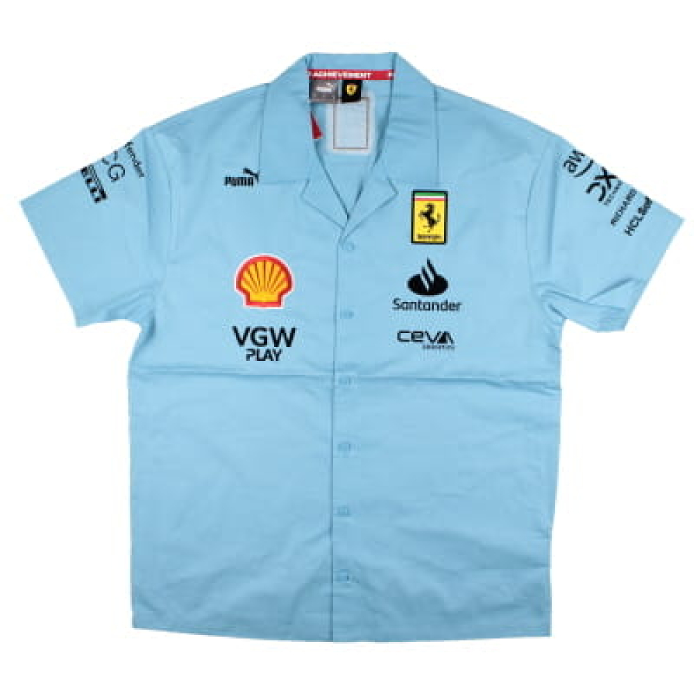 2024 Ferrari Team Miami Buttoned Shirt (Blue)