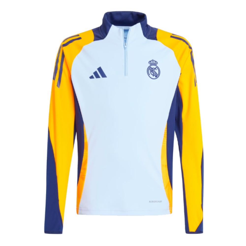 2024-2025 Real Madrid Training Top (Glow Blue) - Kids