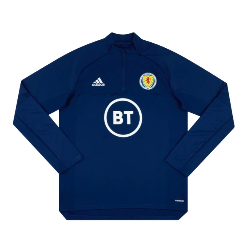 2020-2021 Scotland Player Issue 1/4 Zip Training Top (Navy)