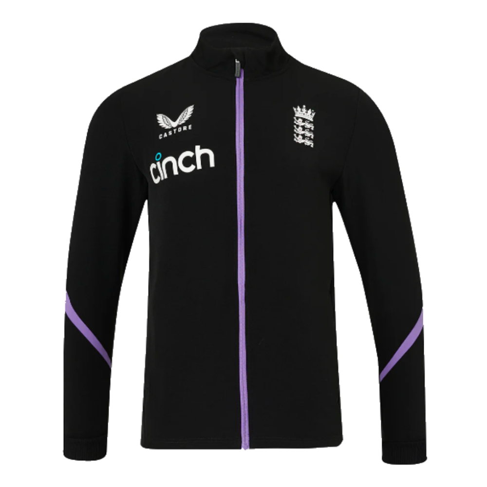 2024 England Cricket Anthem Jacket (Black)