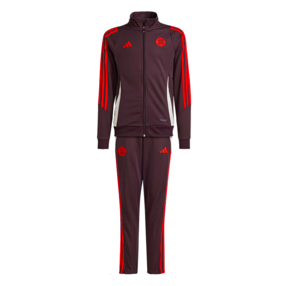 2024-2025 Bayern Munich Tracksuit (Shadow Maroon) - Kids