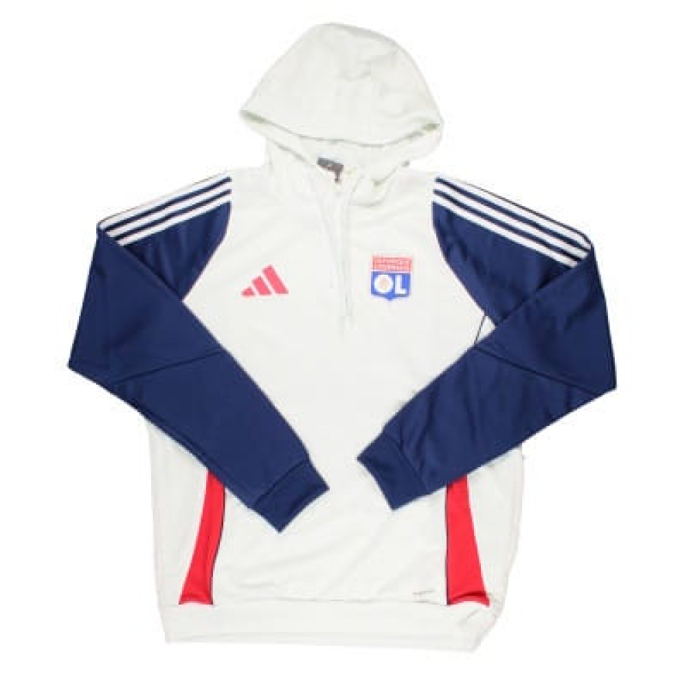 2024-2025 Olympique Lyon Hooded Top (White)