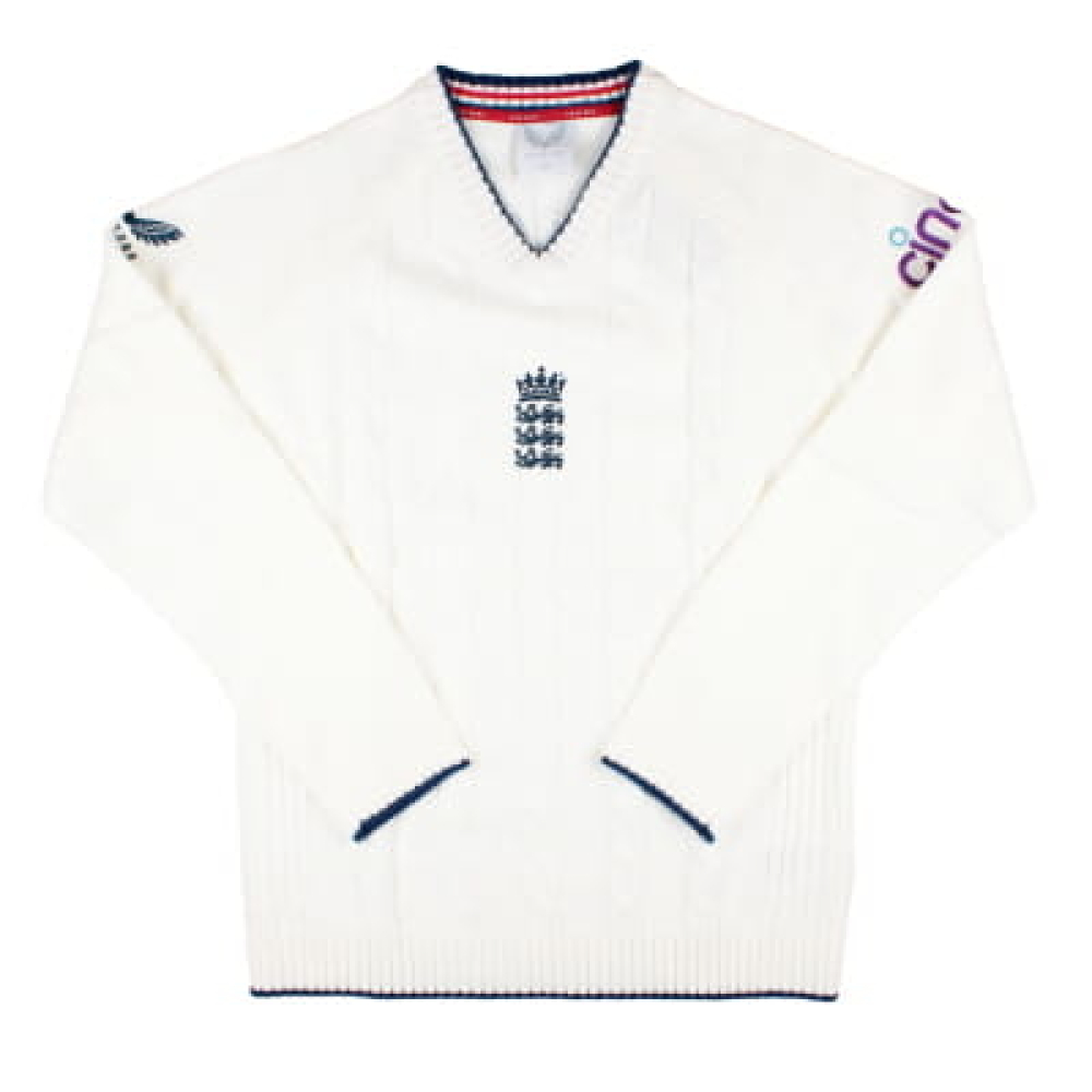 2024-2025 England Test Cricket Knitted Sweatshirt (White)