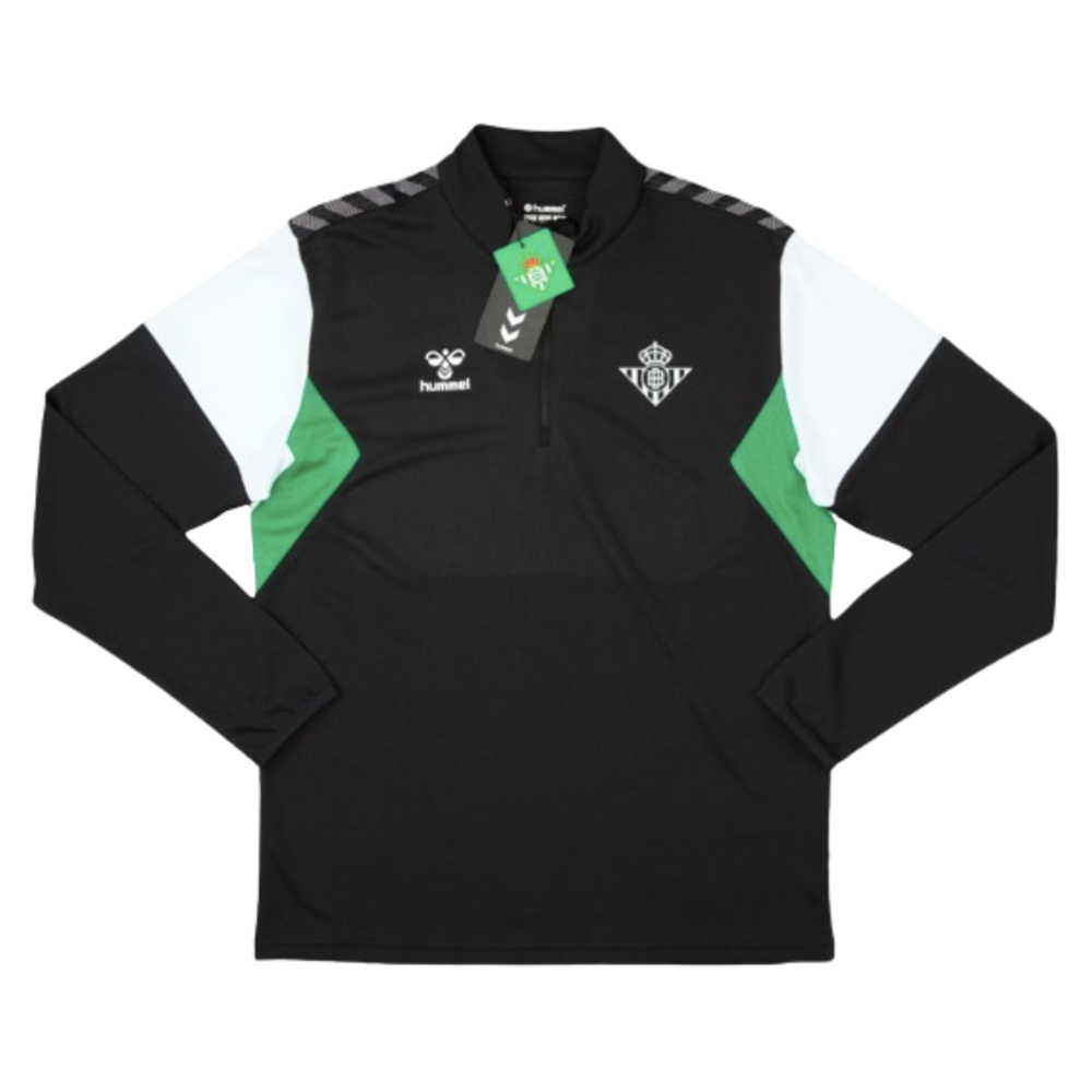 2023-2024 Real Betis 1/4 Zip Training Top (Black)