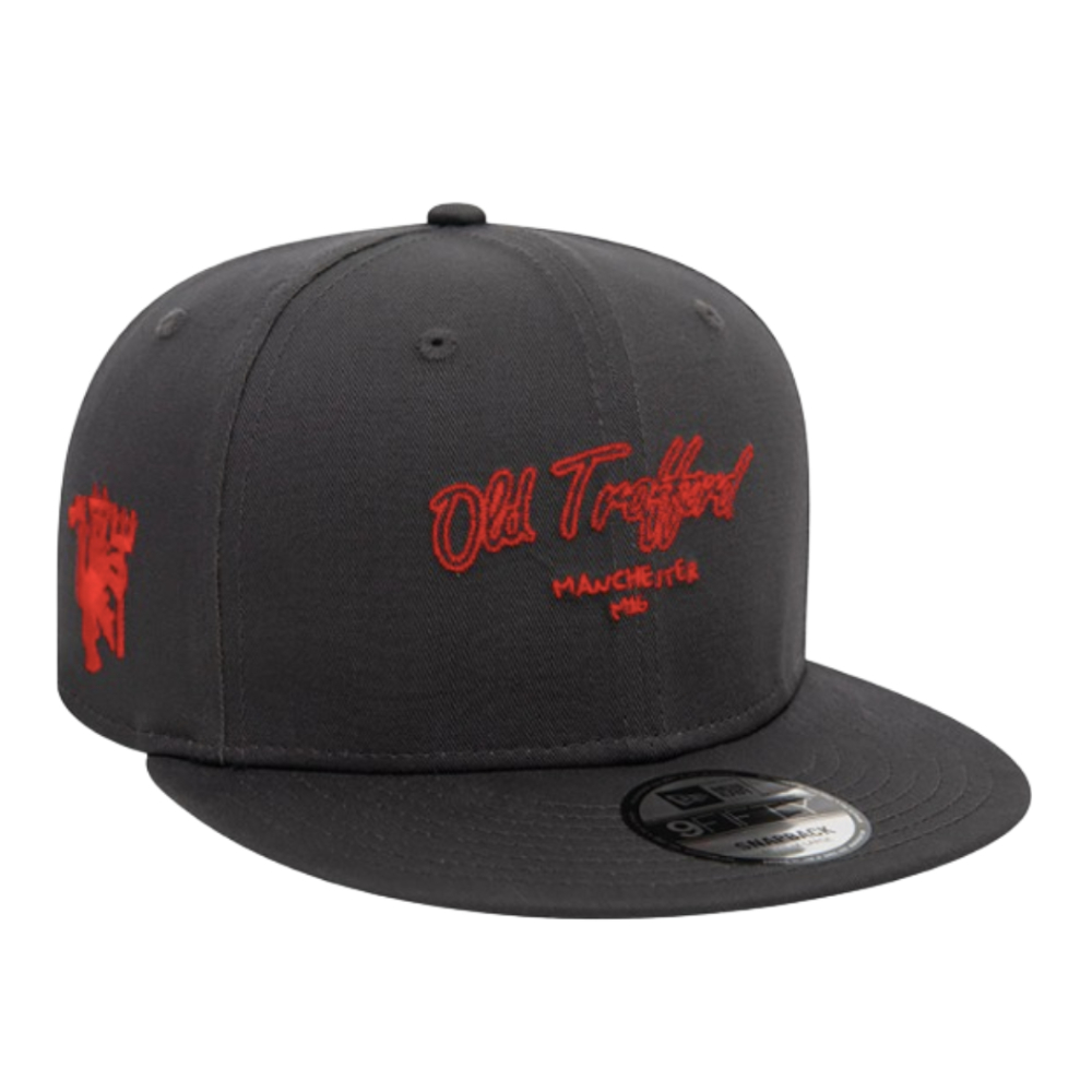 Man Utd Chain Stitch 9Fifty Cap (Dark Grey)