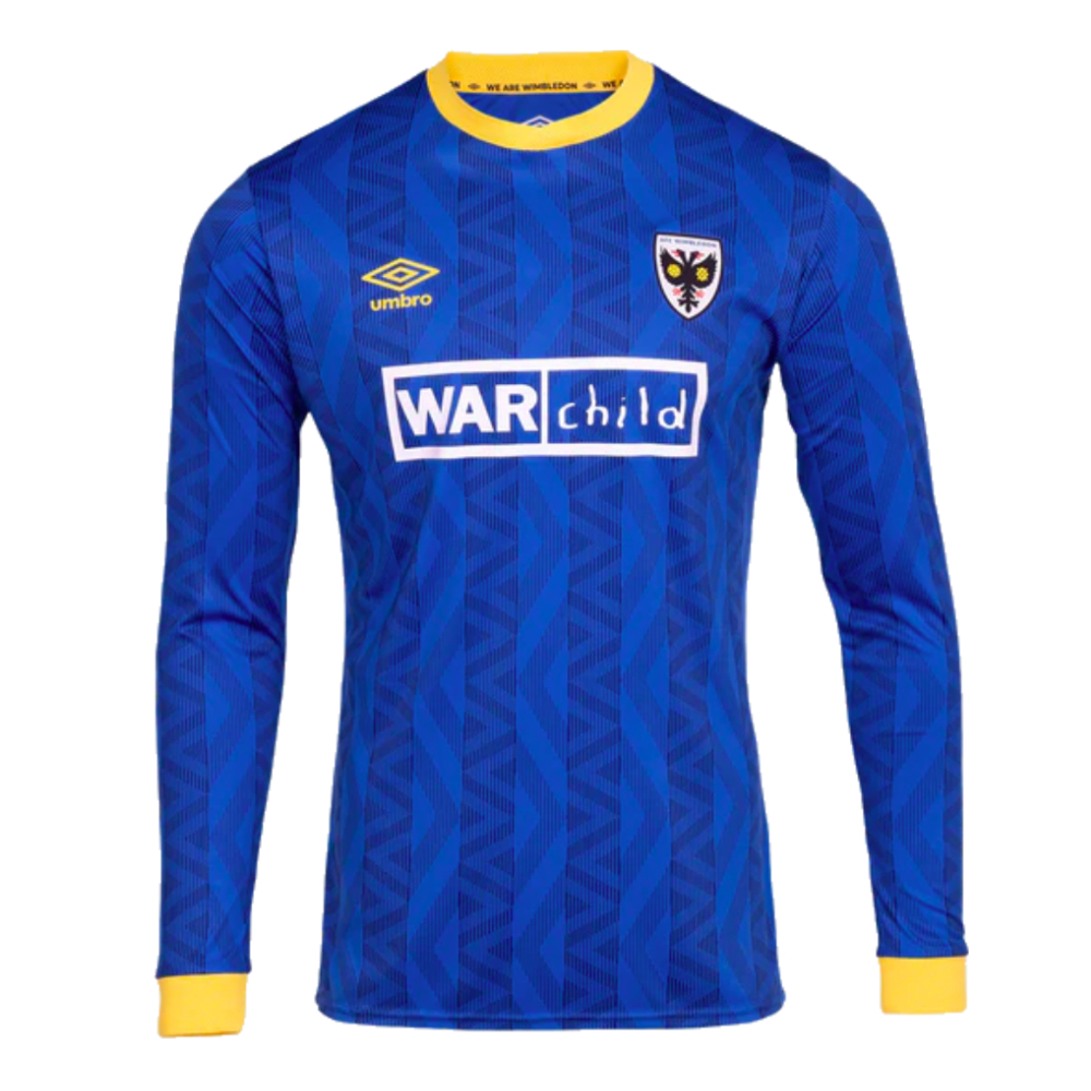 2024-2025 AFC Wimbledon Long Sleeve Home Shirt