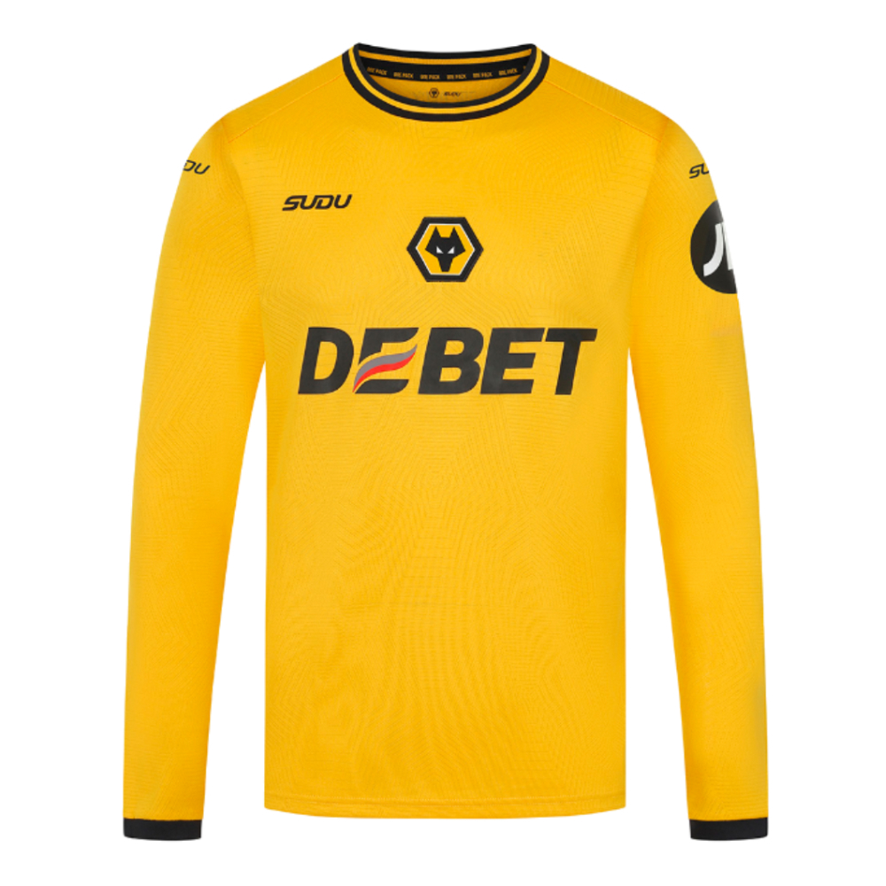 2024-2025 Wolves Long Sleeve Home Shirt