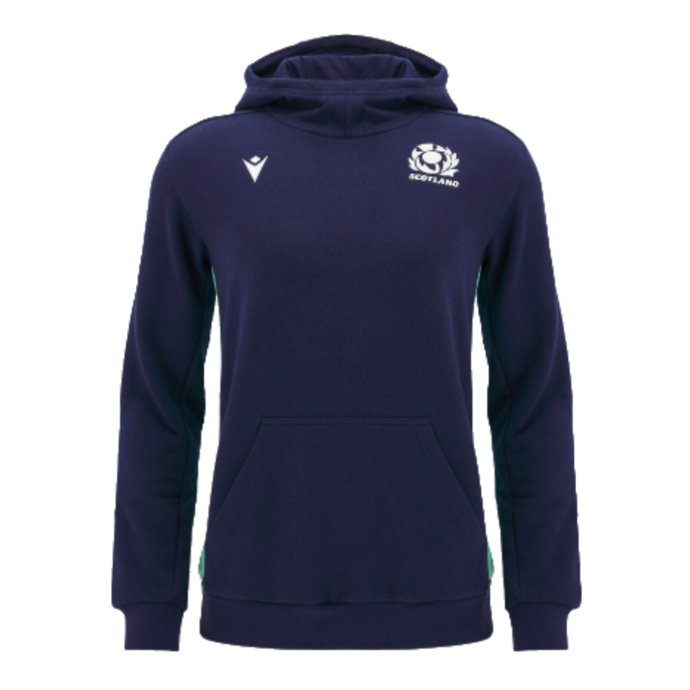 2024-2025 Scotland Rugby Travel Hooded Sweatshirt (Navy) - Kids