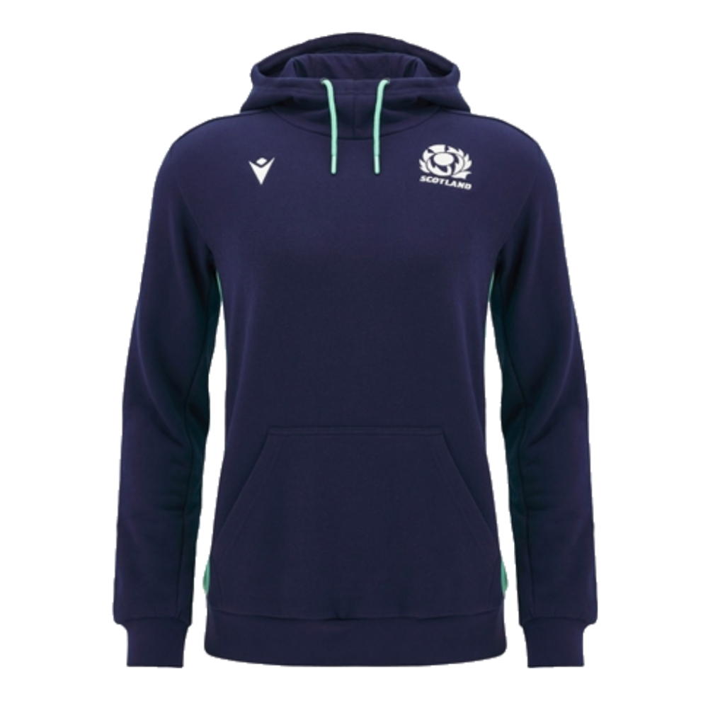 2024-2025 Scotland Rugby Travel Hooded Sweatshirt (Navy)