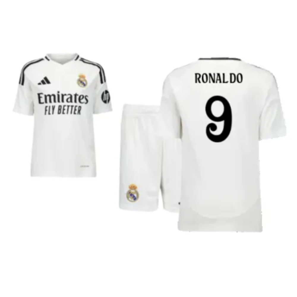 2024-2025 Real Madrid Home Youth Kit (Ronaldo 9)