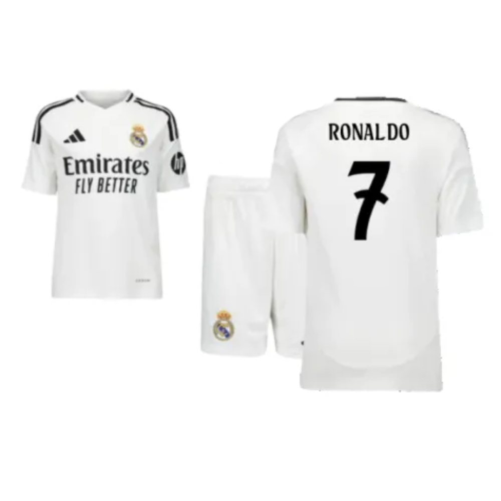 2024-2025 Real Madrid Home Youth Kit (Ronaldo 7)