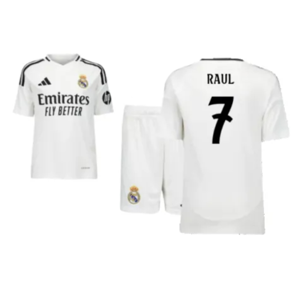 2024-2025 Real Madrid Home Youth Kit (Raul 7)