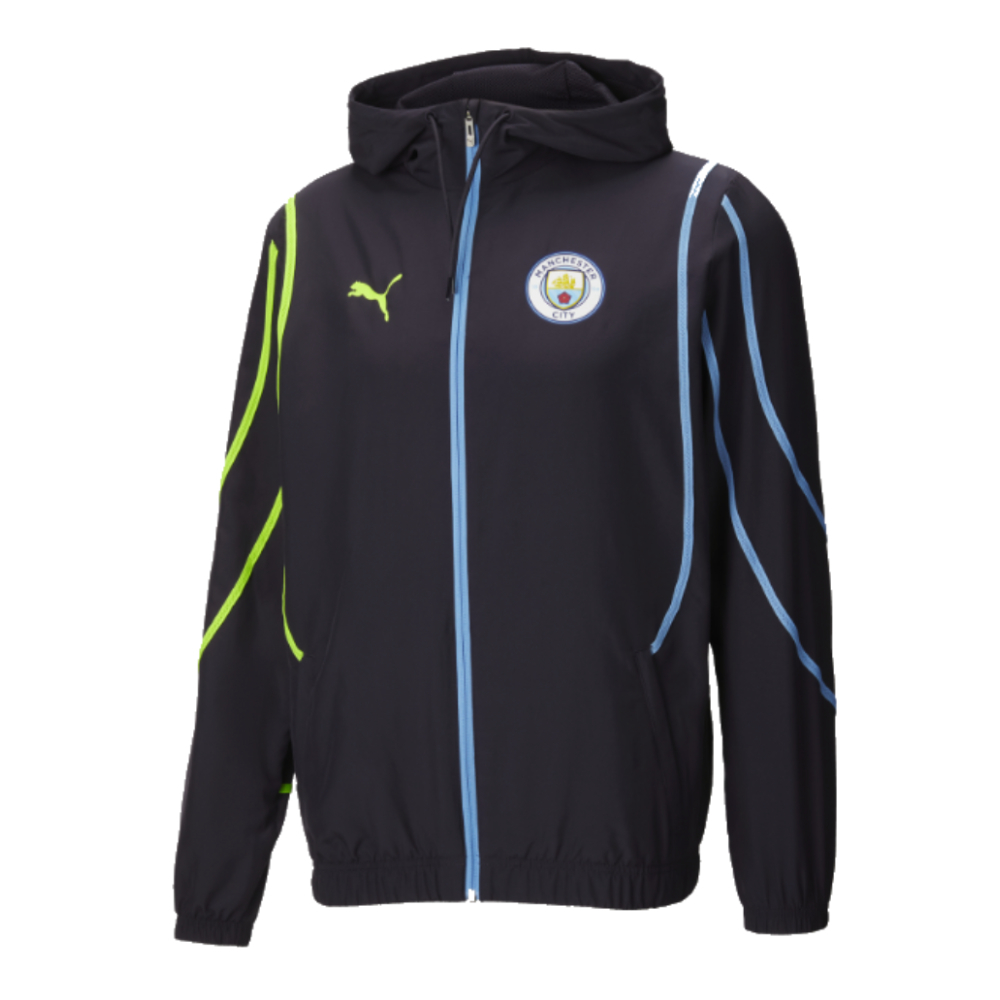 2024-2025 Man City Prematch Woven Jacket (Navy)