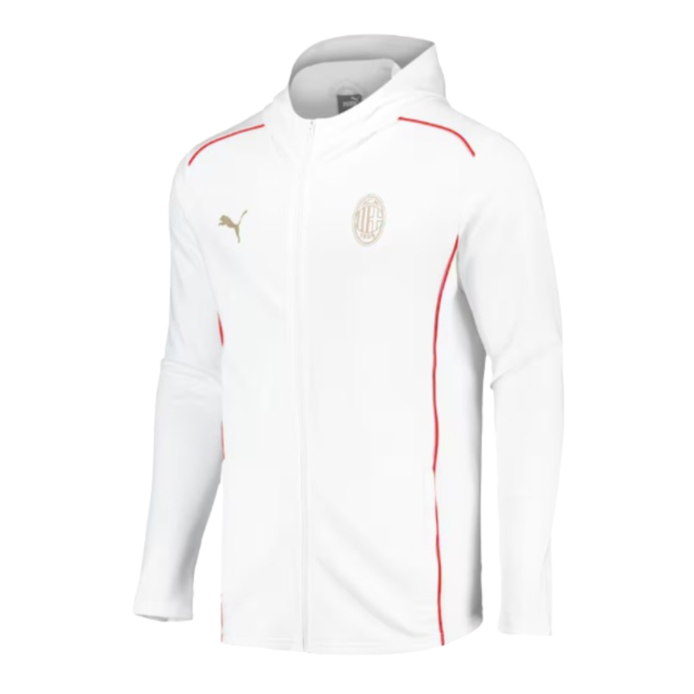 2024-2025 AC Milan Casuals Hooded Jacket (White)