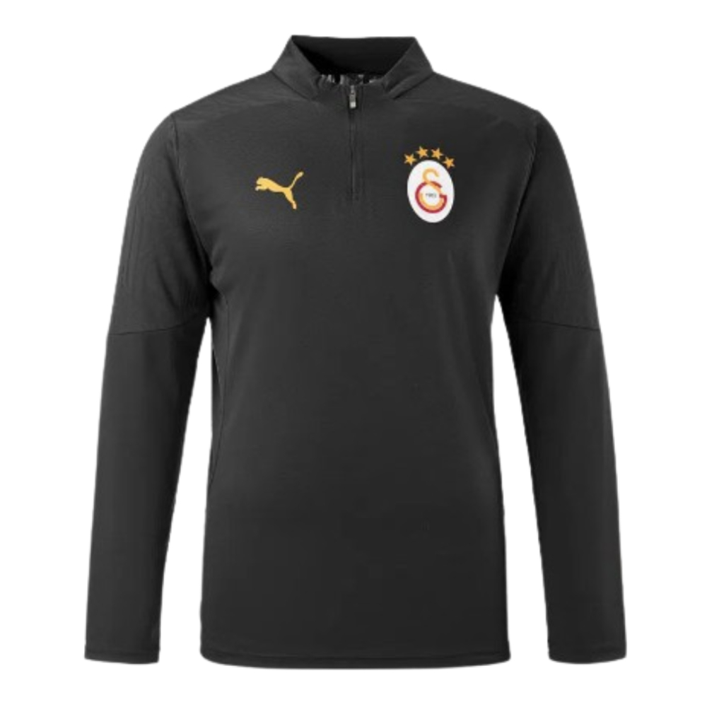 2024-2025 Galatasaray Training 1/4 Zip Top (Black)