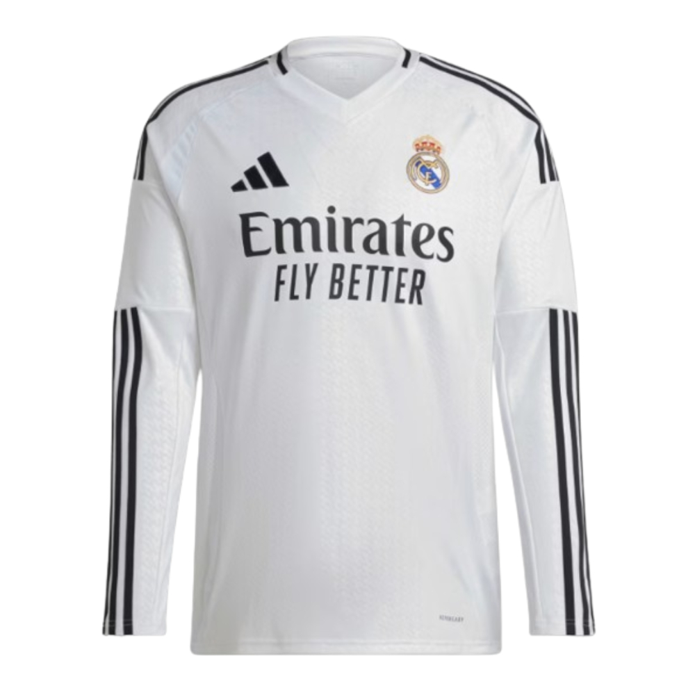 2024-2025 Real Madrid Long Sleeve Home Shirt