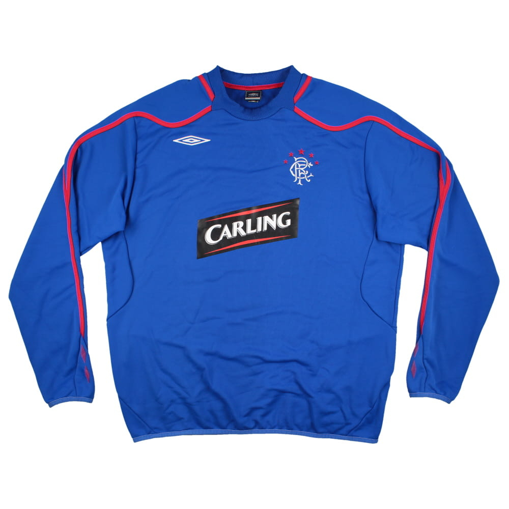 Rangers 2008-09 Long Sleeve Umbro Training Shirt (XXL) (Excellent)