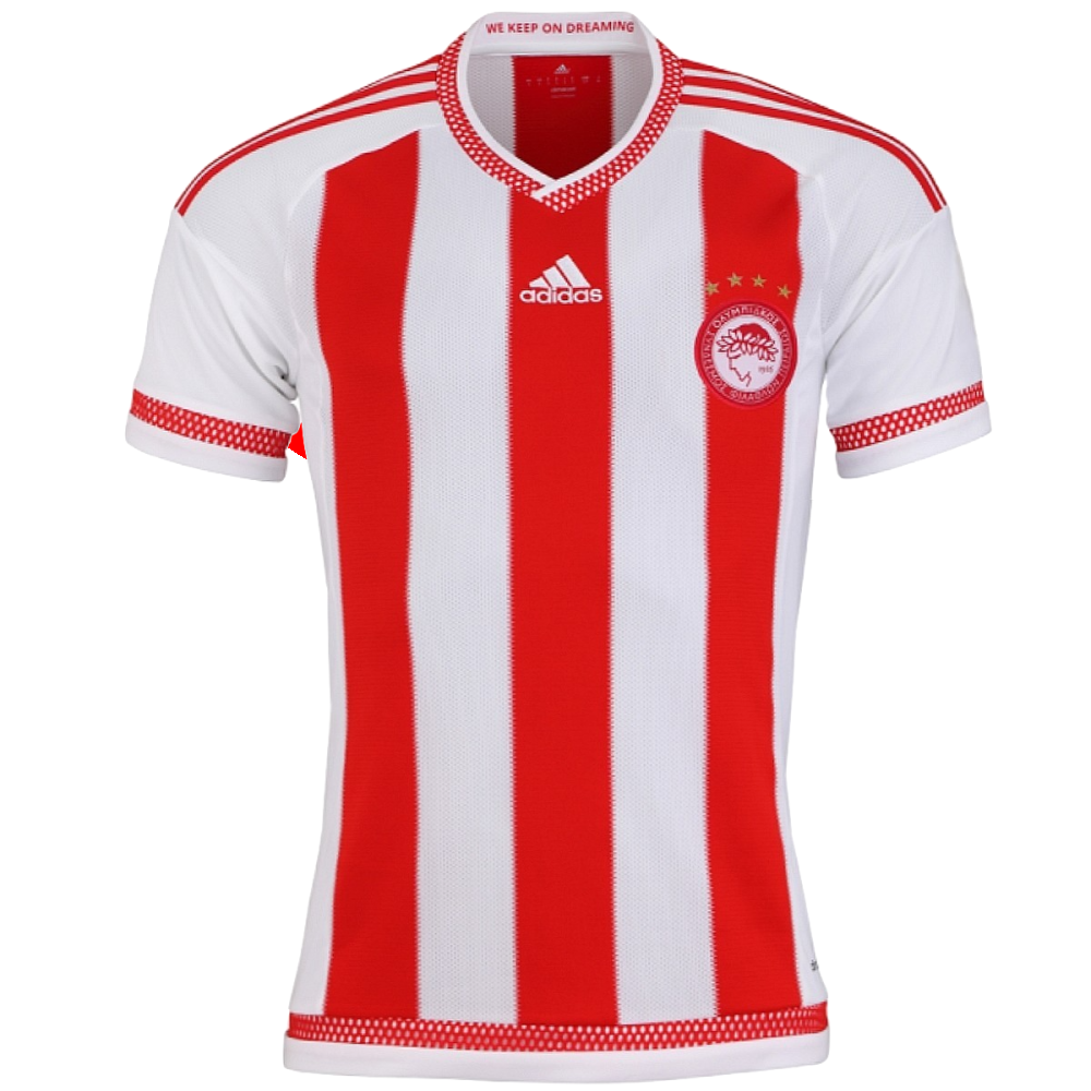 2015-16 Olympiakos Adidas Home Football Shirt (M) (Good)