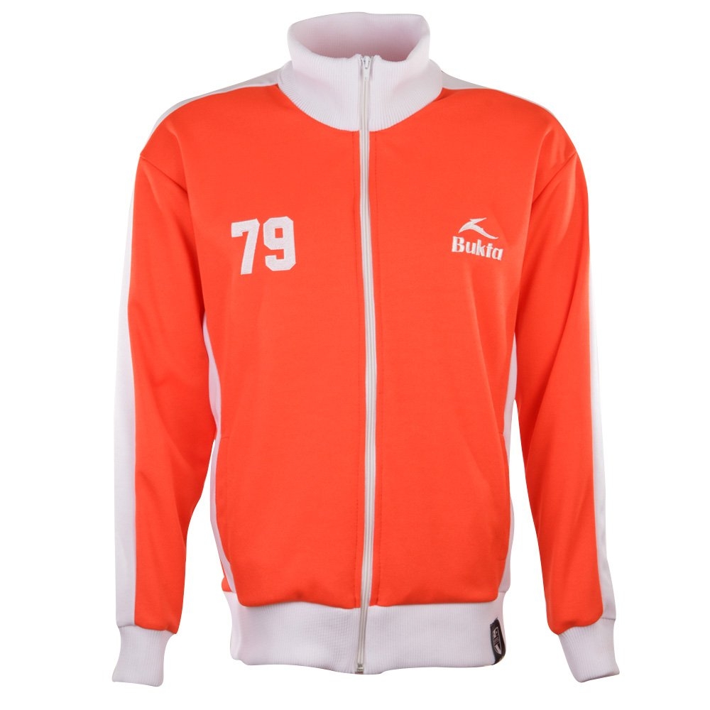 BUKTA Heritage Track Top Red with White Panels/Cuffs/W'Band