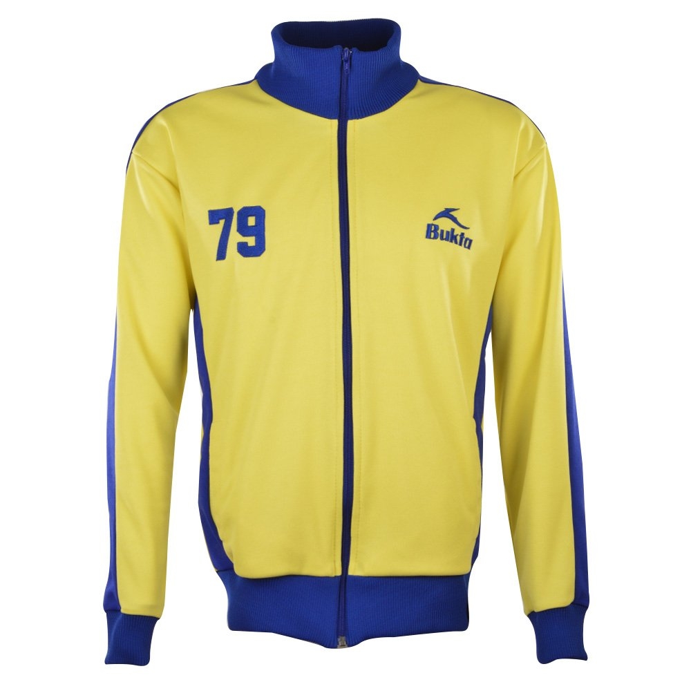 BUKTA Heritage Track Top Yellow with Royal Panels/Cuffs/W'B